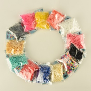 500pcs/lot EVA Beads 5mm Hama Perler Fuse Beads 13 Colors Iron Beads Kids Diy Handmaking Toys