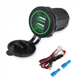 4.1A Auto Cigarette Lighter USB Car Adapter Socket Charger Led Display USB Cigarette Lighter Car Charger Phone For BMW Audi
