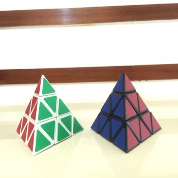Triangle Pyramid 3 Stage Magic Cube Pyramid Rubiks Magic Cube Puzzle Early Learning Educational Toys For Children Gift