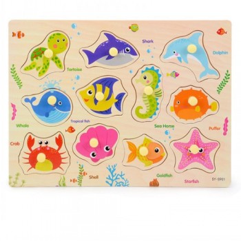 30cm Kid Early Educational Toys Baby Hand Grasp Wooden Toy Puzzle Alphabet Digit Learning Education Child Wood Jigsaw Toy