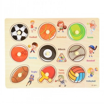 30cm Kid Early Educational Toys Baby Hand Grasp Wooden Toy Puzzle Alphabet Digit Learning Education Child Wood Jigsaw Toy