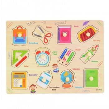 30cm Kid Early Educational Toys Baby Hand Grasp Wooden Toy Puzzle Alphabet Digit Learning Education Child Wood Jigsaw Toy