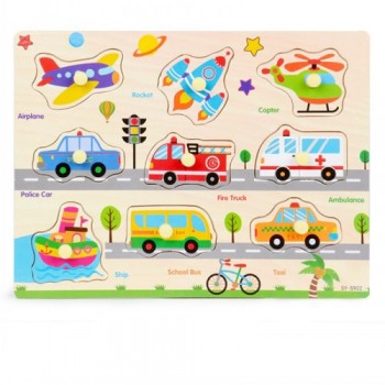 30cm Kid Early Educational Toys Baby Hand Grasp Wooden Toy Puzzle Alphabet Digit Learning Education Child Wood Jigsaw Toy