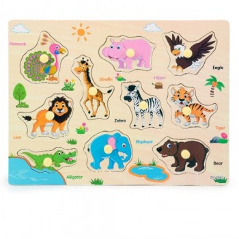 30cm Kid Early Educational Toys Baby Hand Grasp Wooden Toy Puzzle Alphabet Digit Learning Education Child Wood Jigsaw Toy