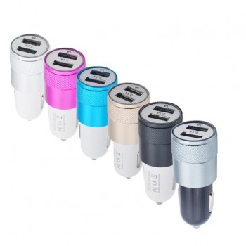 HOT Car Universal DC 3.1A 1PC 2-Port Universal Car Charger For iPhone6/6s/7/8/x iPod/Ipad for Samsung Car-Styling car adapter 0