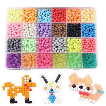 DIY Magic Aquabeads Puzzle Water Spray Educational Aqua beads handmade Toys for Children Education