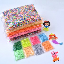 200-1000Pcs/Set 24 Colors 5mm Water Spray Aqua Perlen Magic Beads Educational 3D Puzzles Accessories Kit for Children Kids Toys