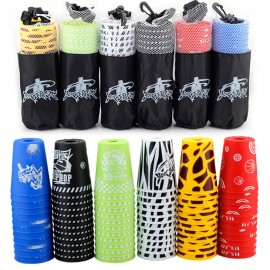 New Arrival Hot Sale 12pcs/set Sport Flying Cup Speed  cups Rapid UFO Cups Six Colours Luminous cups with net bgs