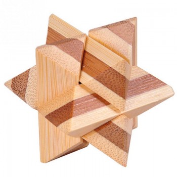 2017 New Design IQ Brain Teaser Kong Ming Lock 3D Wooden Interlocking Burr Puzzles Game Toy For Adults Kids MU881940