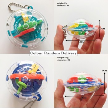 3D Intellect Puzzle Ball Maze Game for Children Educational Metal Toy Wooden Learning Creativity Kids from 1-3 Boys Girls Baby