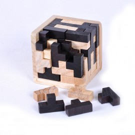 Creative 3D Puzzle Luban Interlocking Wooden Toys Early Educational Toys Wood Puzzles For Adults Kids Brain Teaser IQ Puzzles