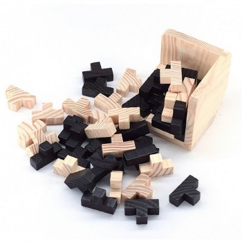 Creative 3D Puzzle Luban Interlocking Wooden Toys Early Educational Toys Wood Puzzles For Adults Kids Brain Teaser IQ Puzzles