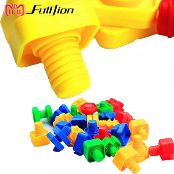 Fulljion Puzzle Game Toys For Children Screw Building Bloc Popular Toys Plastic Educational 3D Montessori Puzzle Jigsaw Teaser