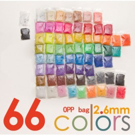33000pcs 2.6mm Mini Hama Beads 500/Pcs Bag 66 colors Available 100% Quality Guarantee Perler Beads Activity Fuse Beads