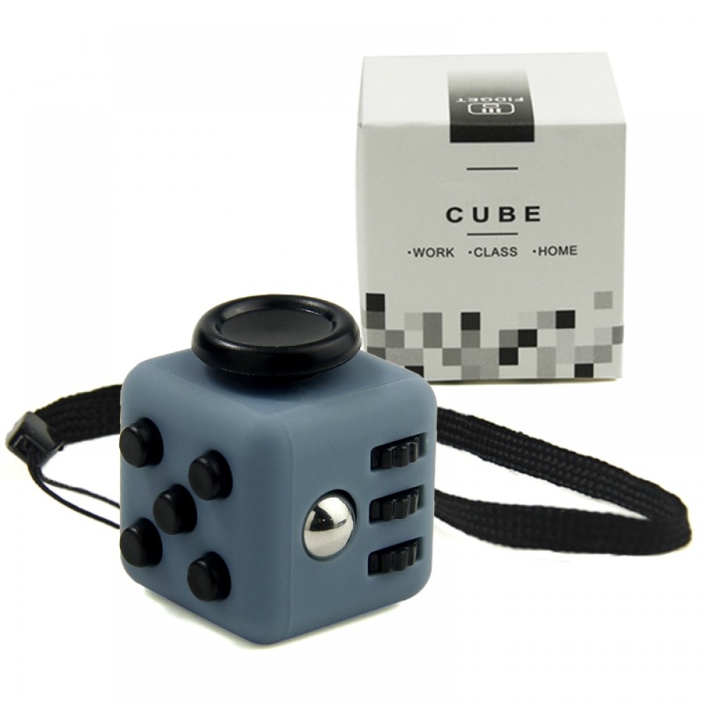 Mini Cube Desk FingerToy Keychain 10 Colour Squeeze Fun Stress Reliever Puzzle Magic Cube