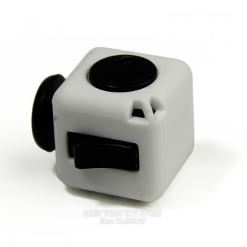 Mini Cube Desk FingerToy Keychain 10 Colour Squeeze Fun Stress Reliever Puzzle Magic Cube