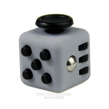 Mini Cube Desk FingerToy Keychain 10 Colour Squeeze Fun Stress Reliever Puzzle Magic Cube