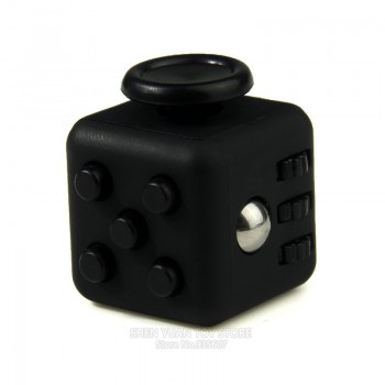 Mini Cube Desk FingerToy Keychain 10 Colour Squeeze Fun Stress Reliever Puzzle Magic Cube