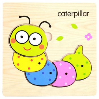 FoPcc Baby 3D Puzzle Jigsaw Wooden Toys Cartoon Animals Puzzles Child Educational Toy for Children  Toys Puzzle