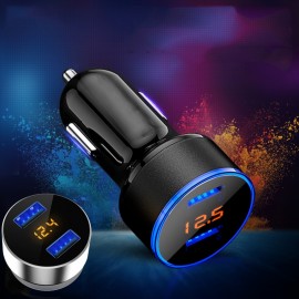 Cars Charger Car Cigarette Lighter USB LED Display 12V 24V Car Socket Splitter Phone Charging For iPhone Samsung Auto Electronic