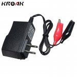 Kroak US Plug 6V/1A 7Ah Sealed Lead Acid Rechargeable Car Battery Charger Adapter Bicycle Toy Car Storage Scooter Power Charger