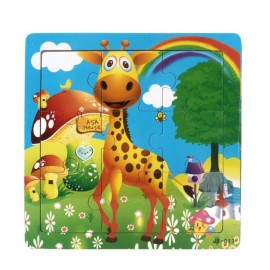 9 Pieces Wooden Kids Animal Jigsaw Toys For Children Kids Education And Learning Jigsaw Puzzles Toys Brinquedos Lowest price