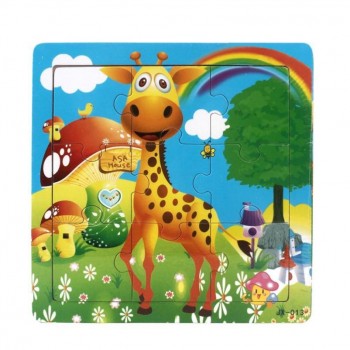 9 Pieces Wooden Kids Animal Jigsaw Toys For Children Kids Education And Learning Jigsaw Puzzles Toys Brinquedos Lowest price