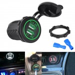 5V 3.1A USB Car Lighter Adapter Plug Cigarette USB Charger Socket Splitter Power Adapter 2V-24V For Iphone Xiaomi Samsung