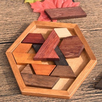 Wooden Puzzles Toys Jigsaw Board Geometric Shape Child Educational Toy Brain Teaser Non Toxic Wood Children Kids Gift Present