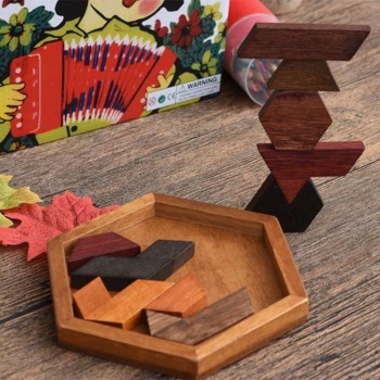 Wooden Puzzles Toys Jigsaw Board Geometric Shape Child Educational Toy Brain Teaser Non Toxic Wood Children Kids Gift Present