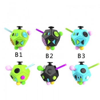Relieves Stress Christmas Gift Puzzles Magic Cubes Plastic Office Desk Toys Relief Anxiety Anti-stress Puzzle Cube Toy For Adult