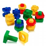5sets baby 3D Puzzles Kids Building puzzle Toys games For Children 3years Educational Toys Mind Build Screw nut set montessori