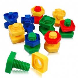 5sets baby 3D Puzzles Kids Building puzzle Toys games For Children 3years Educational Toys Mind Build Screw nut set montessori