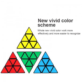 Pyraminx Triangle Classic Professional Speed 3x3 Pyramid magic cubes Puzzle cubo magico Twist Stickerless Game toys for children