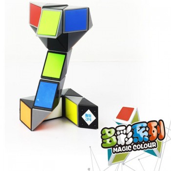Hot Colorful 3D Magic Ruler Cube 24/36/48/72 Segments cubo magico Snake Twist Cube Puzzle Kid Educational Toys for Children