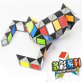 Hot Colorful 3D Magic Ruler Cube 24/36/48/72 Segments cubo magico Snake Twist Cube Puzzle Kid Educational Toys for Children