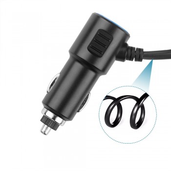 Onever 1 to 3 Car Cigarette Lighter Socket Splitter Hub Power Adapter 12V-24V with 3 USB 5V/3.1A for iPhone iPad Samsung