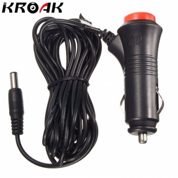 1.5 meter 12V 24V Male Car Cigarette Lighter Socket Plug Connector On Off Switch  5.5 x 2.1mm DC Male Plug Cable