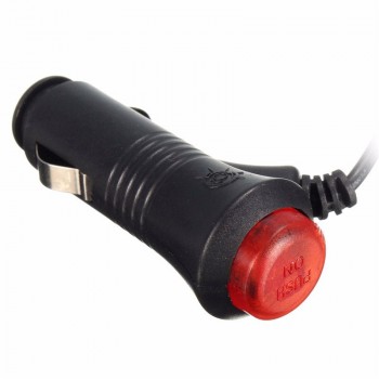 1.5 meter 12V 24V Male Car Cigarette Lighter Socket Plug Connector On Off Switch  5.5 x 2.1mm DC Male Plug Cable