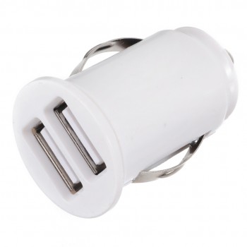 New Dual Usb Car Charger Adapter 12V Power Dual 2 Port USB Mini Car Charger Adapter Car Styling  Electronics Accessories