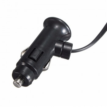 USB 2 Port 2 Way Car Power Adapter Cigarette Lighter Socket Splitter Adapter Charger DC 12~24V Cigarette Lighter Socket Black