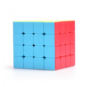 QiYi 4x4x4 Magic Cube Stickerless Professional Competition Speed Cube Educational Puzzle anti-stress Neo Cube Toys for Children