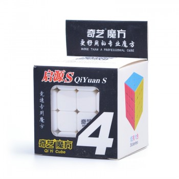 QiYi 4x4x4 Magic Cube Stickerless Professional Competition Speed Cube Educational Puzzle anti-stress Neo Cube Toys for Children