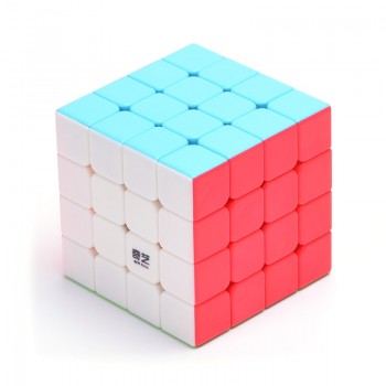 QiYi 4x4x4 Magic Cube Stickerless Professional Competition Speed Cube Educational Puzzle anti-stress Neo Cube Toys for Children