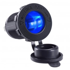 Cigarette Lighter Socket Waterproof LED Indicator 12V Power Outlet for Car Marine Boat Motorcycle Rv Truck ATV