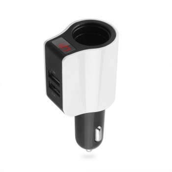 Onever Car Cigarette Lighter Socket Dual USB Car Quick Charger 2 Port Power Adapter for iPhone iPad 2.1A Charging Mobile Phone