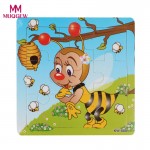 2017 new Hot selling Children Wooden Animal Jigsaw Toys Educational Kids Puzzles Toy Jigsaw Puzzle Brinquedos Lowest price#520