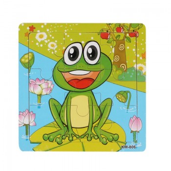 2017 new Hot selling Children Wooden Animal Jigsaw Toys Educational Kids Puzzles Toy Jigsaw Puzzle Brinquedos Lowest price#520