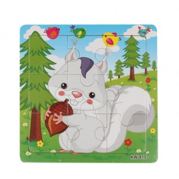 2017 new Hot selling Children Wooden Animal Jigsaw Toys Educational Kids Puzzles Toy Jigsaw Puzzle Brinquedos Lowest price#520