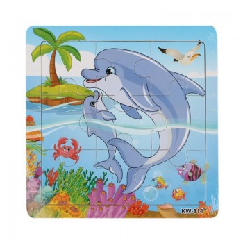 2017 new Hot selling Children Wooden Animal Jigsaw Toys Educational Kids Puzzles Toy Jigsaw Puzzle Brinquedos Lowest price#520
